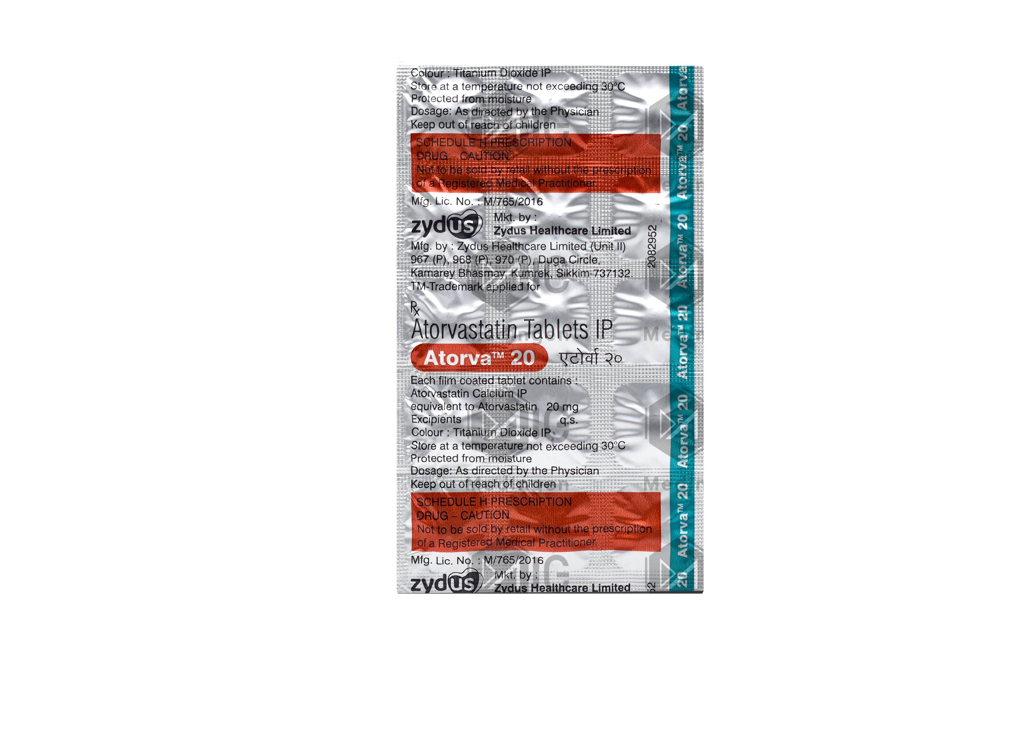 ATORVA 20MG